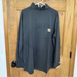 Carhartt Men's Gray Quarter-Zip Shirt